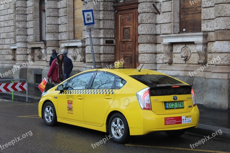 Budapest City Town Architecture Taxi