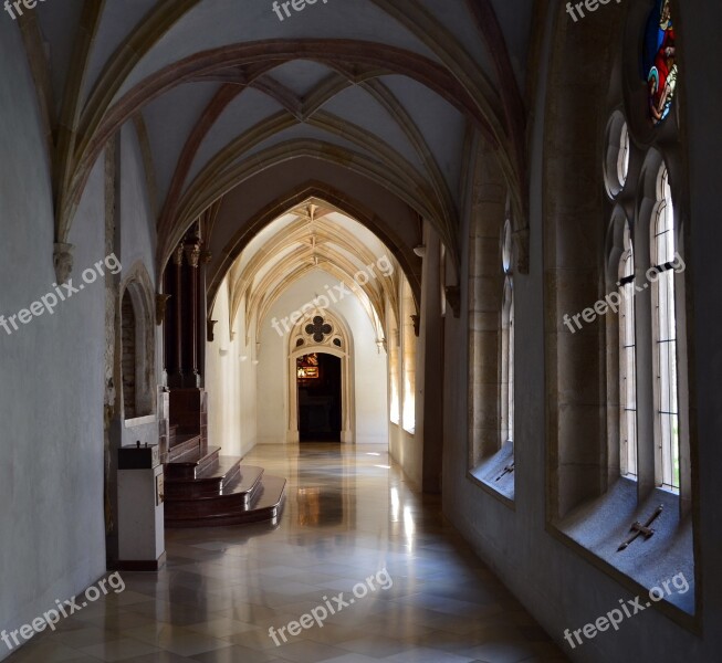 Pannonhalma Monastery Corridor Building Old