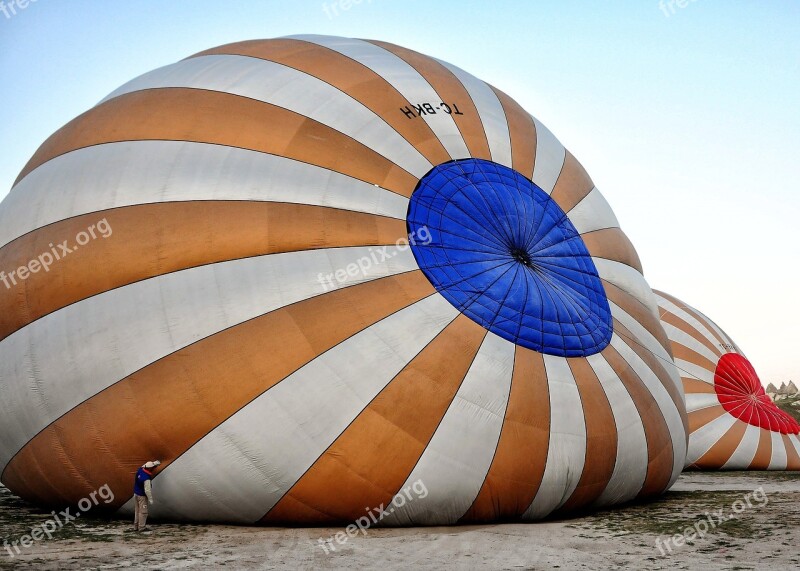 Hot-air Ballooning Cappadocia Turkey Fairy Chimneys Fire