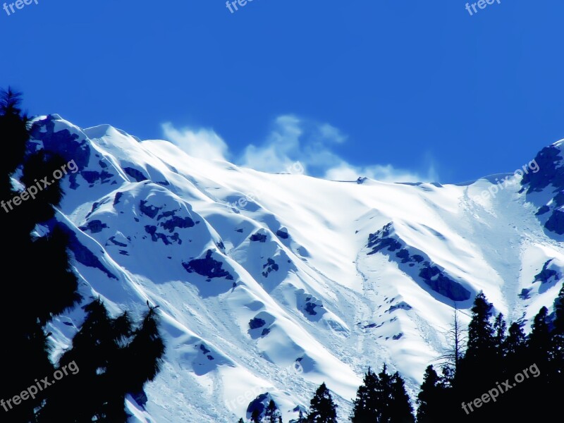 Winter Snow Mountains Landscape Nature