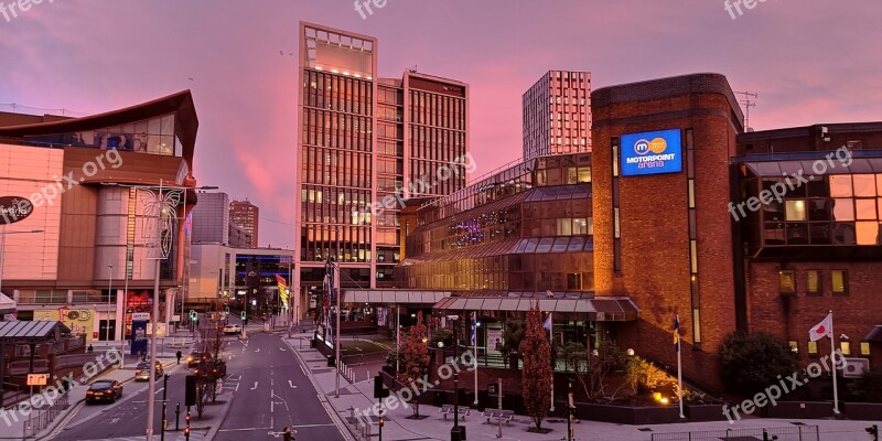 Cardiff City Buildings Sunrise Free Photos