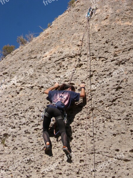 Esclada Climber Rock Margalef Priorat