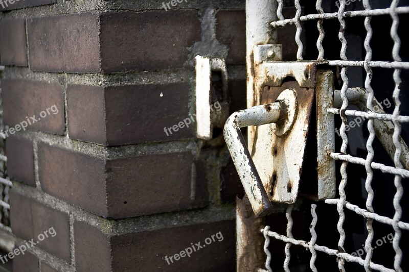 Rusty Close Up Old Weathered Garden Gate