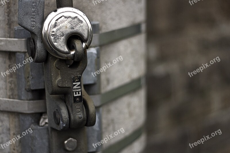 Caption Close Up Shield Closures Padlock