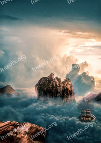 Clouds Fog Nature Selva Marine Sky