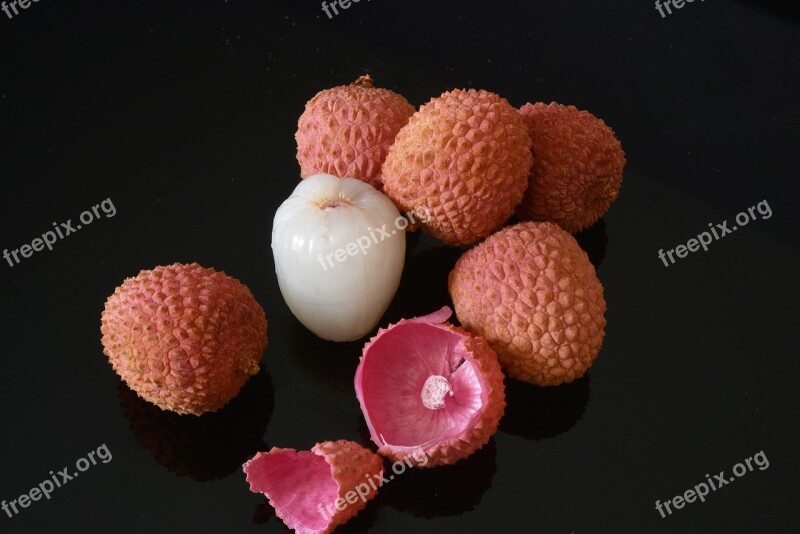 Fruit Exotic Litchi Reunion Island Food