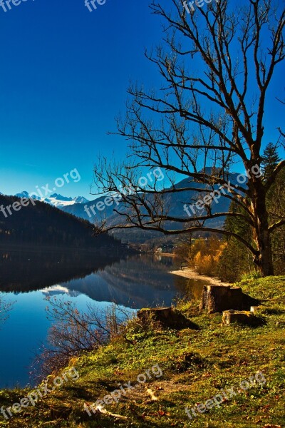 Aussersee Lake Landscape Water Rest