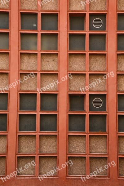 Facade Wash Concrete Grid Ventilation Mainz