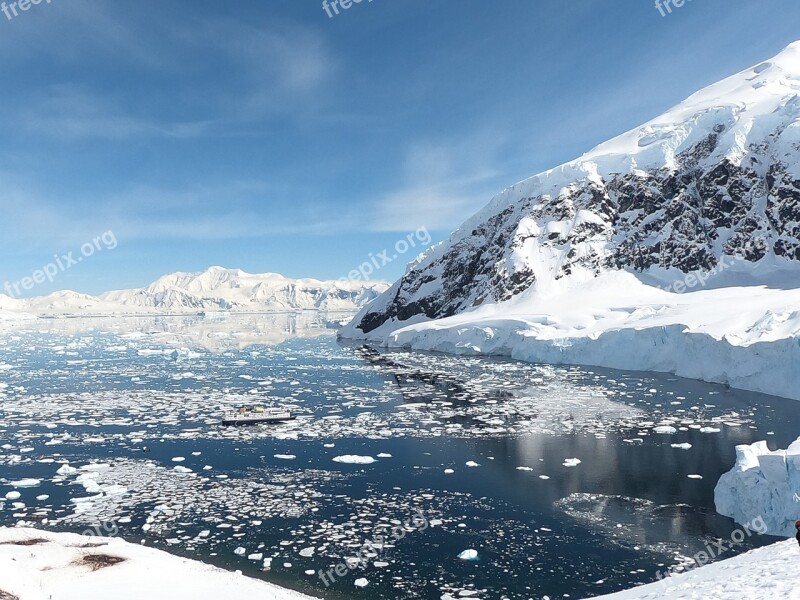 Antarctica Landscape Arctic Ocean Mountains