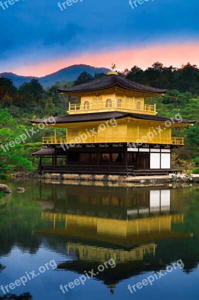 Japan Kyoto Temple Architecture Golden Pavilion