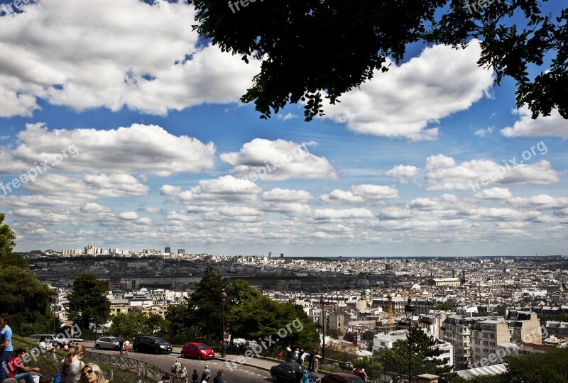 Montmartre Blue Sky Cathedral Church