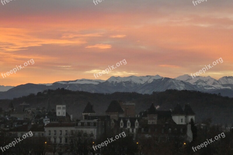 Sky Pau Atlantic Pyrenees Free Photos