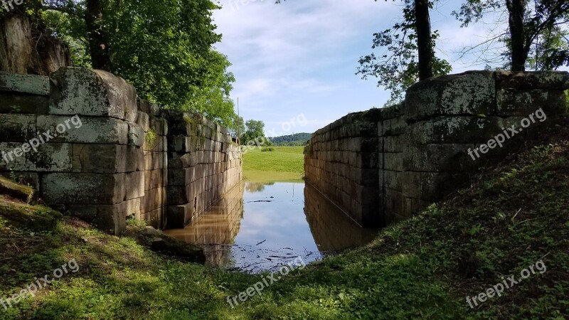 Canal Lock Lock Canal Abandoned Old