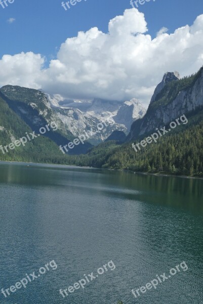 Vorderer Gosausee Salzkammergut Gosau Gosau-see Dachstein Glacier