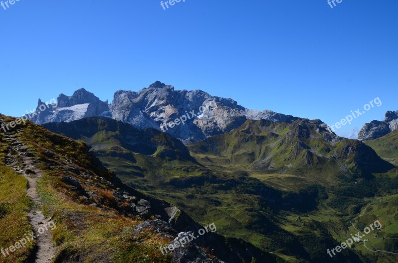 Mountains Three Towers Landscape Free Photos