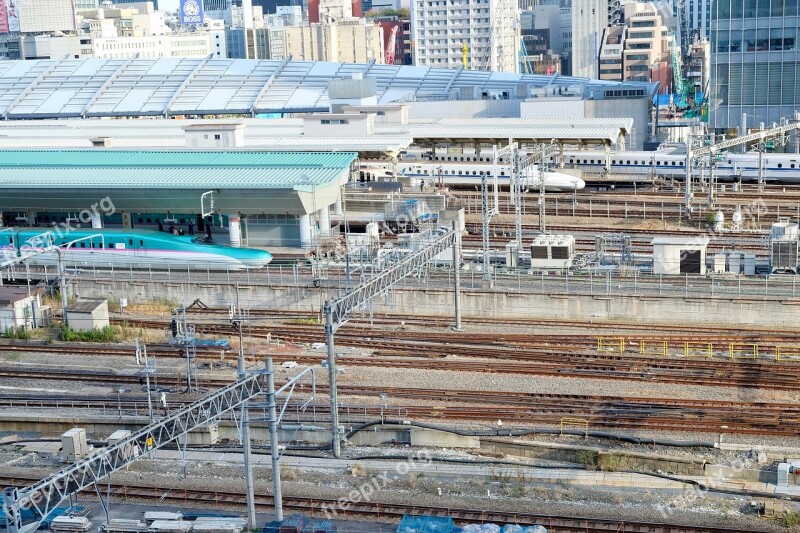 Rails Station Trains Tokyo City