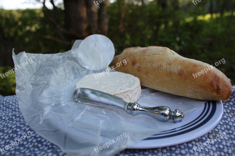 Food Picnic Bread Cheese Romance