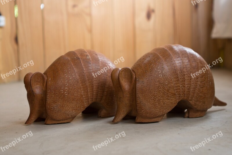 Handicraft Armadillo Brazil Wood Free Photos