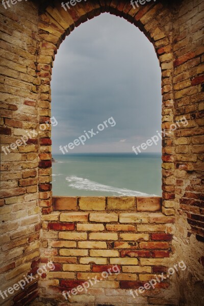 Castle Window Architecture Construction Old