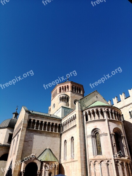 Duomo Trent City Church Blue Sky