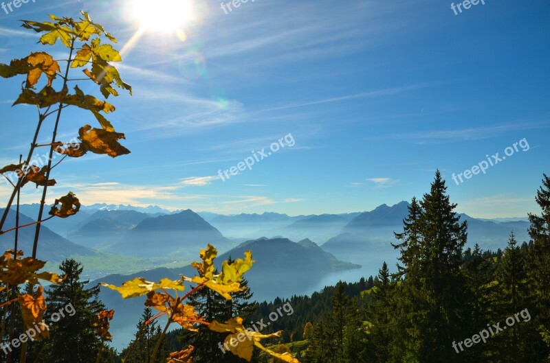 Golden Autumn Alpine Hike Sun Summit