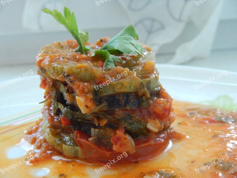 Ratatouille Food Vegetables Vegetarian Dish