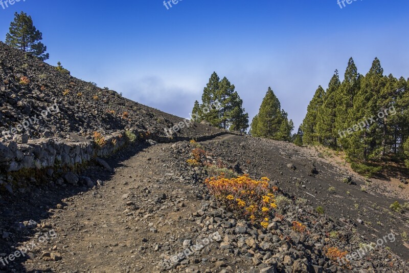 Volcano Island Volcanic Canary Islands Landscape