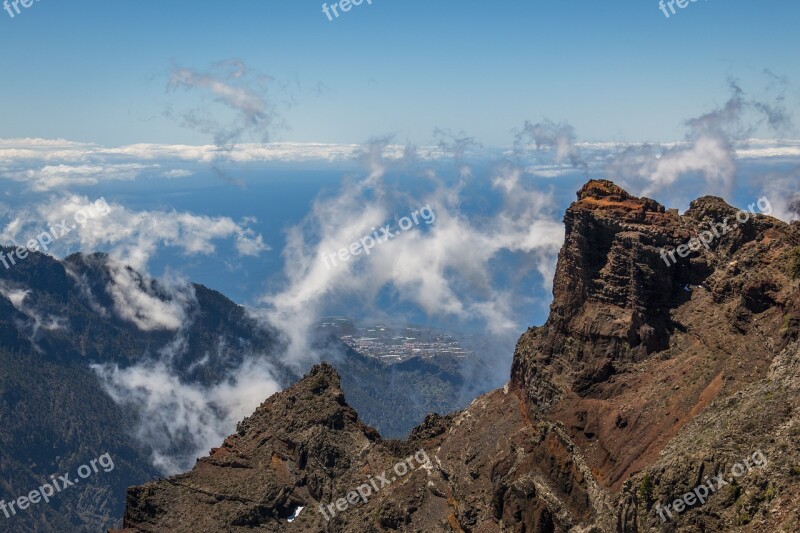 Summit La Palma Canary Islands Mountains Hiking