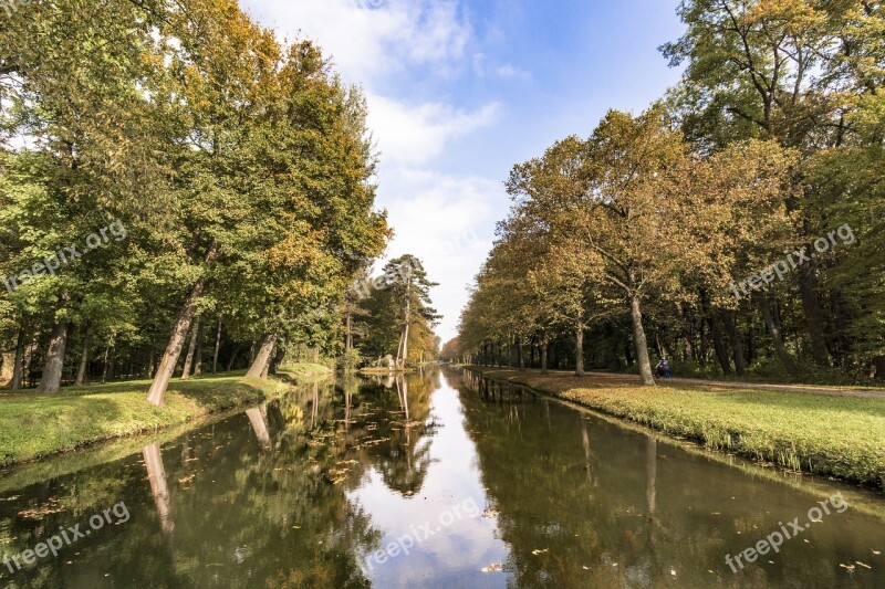 Channel Trees Nature Landscape Water