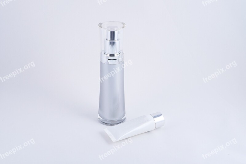 Bottle Cosmetic Skin Care White