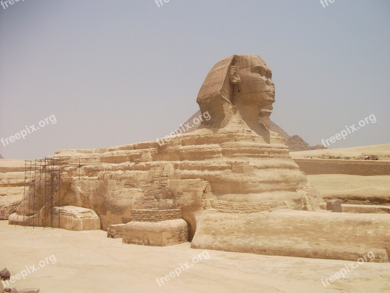 Sphinx Pyramid Egypt Giza Ancient Egypt