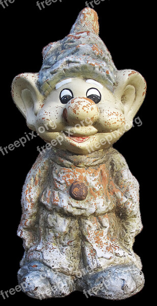 Dwarf Gnome Garden Gnome Figure Ceramic