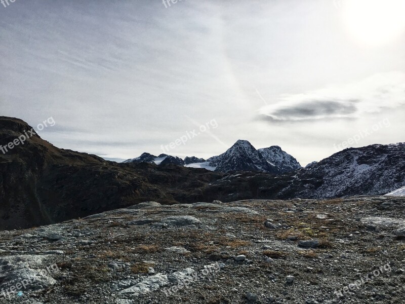 Mountains Graubünden Engadin Pontresina Hiking