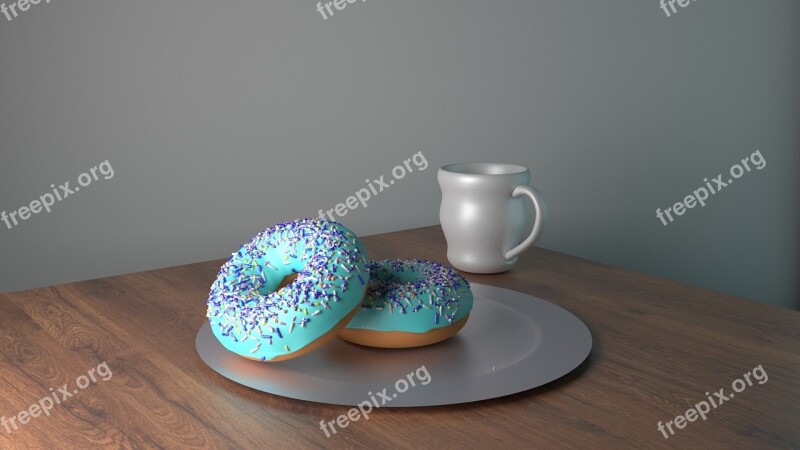 Donuts Donuts And Mug Mug Sweet Delicious