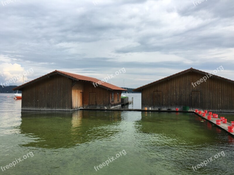 Boat House Lake Bavaria Nature Waters