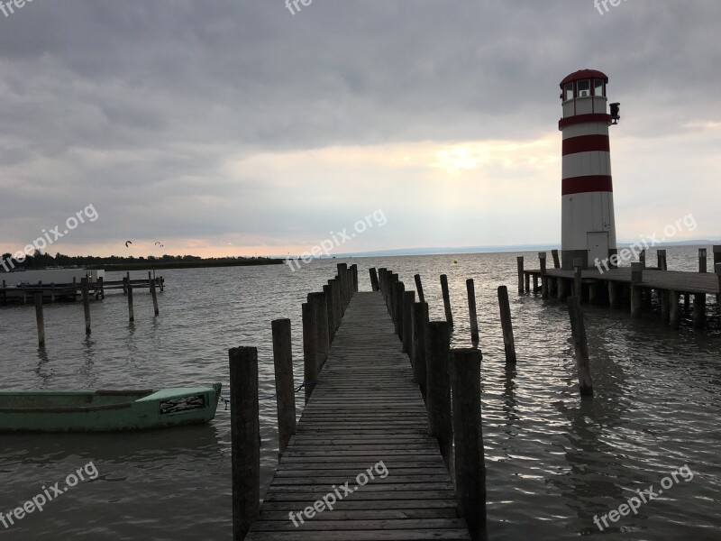 Autumn Lake Lake Neusiedl Web Lighthouse