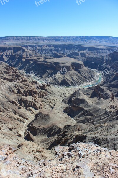 Namibia Rock Dry River Fish River-canyon