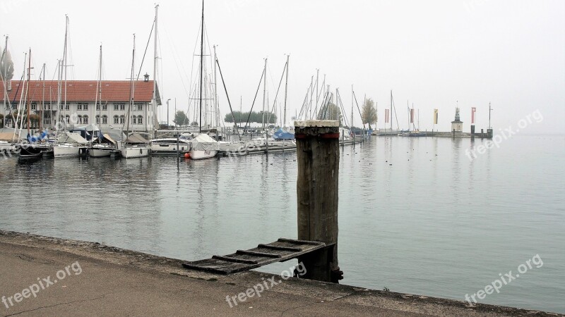 Morning Haze Lake Water Marina