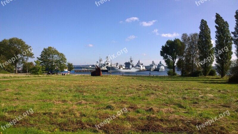 Sea Ships Good View Nature Landscape