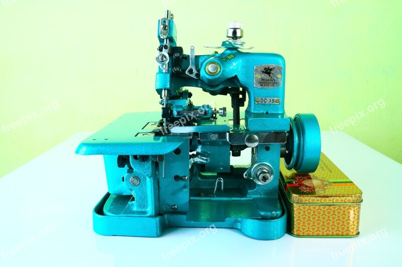 Sewing Machine Mesin Obras Blue Sew Thread