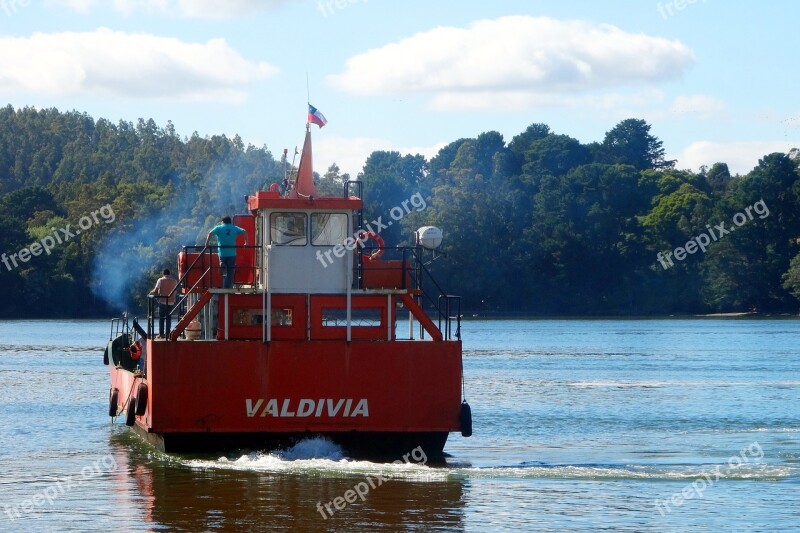 River Ferry Boat Tourist Boat Spring