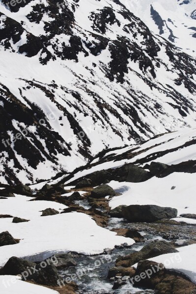 Alps Switzerland Snow Swiss Mountain