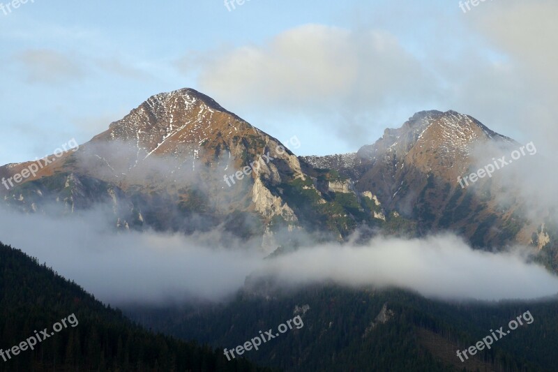 Mountains Clouds The Sky Slovakia Tatry