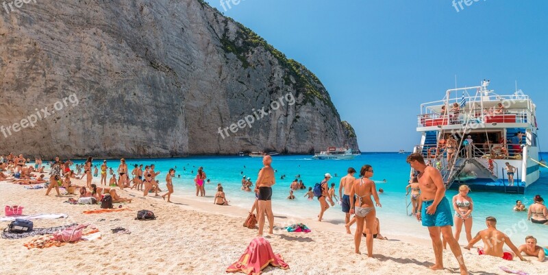 Zakynthos Navagio Navagio Beach Beach Summer