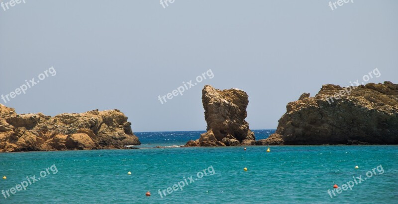 Greece Crete The Stones Landscapes Mountains