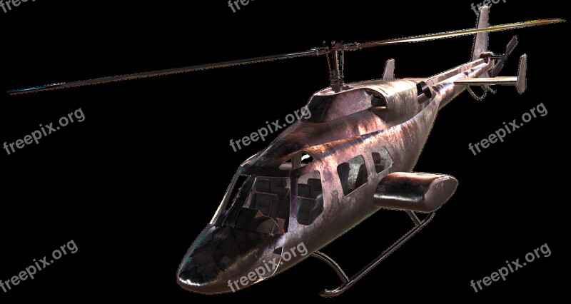 Helicopter Render 3d Rendering Technology