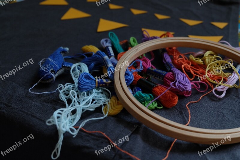 Embroidery Colors Creative Thread Tambour