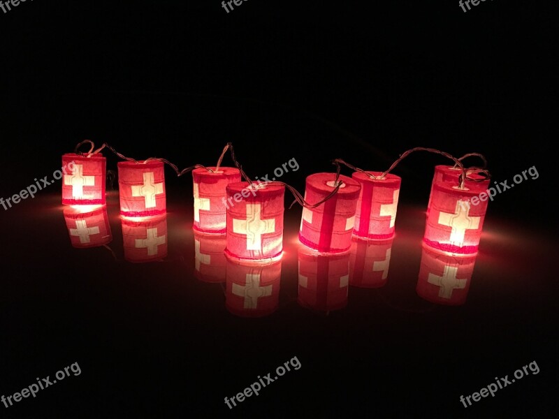 August Celebration Swiss Cross Switzerland Cross