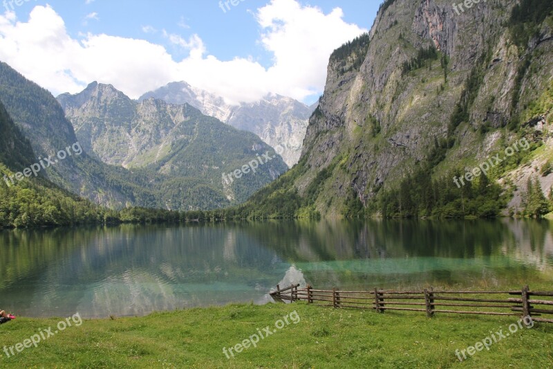 Upper Lake Germany Bavaria Bergsee Vacations