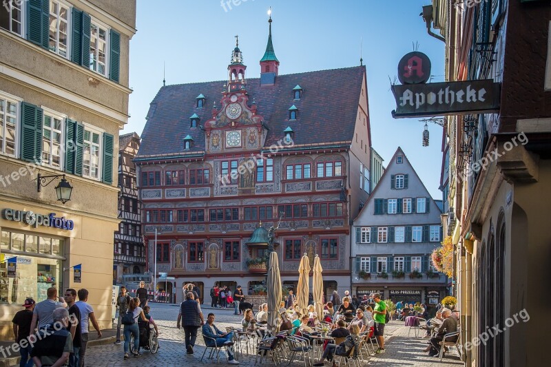 Tübingen Town Hall Marketplace Frescos Free Photos